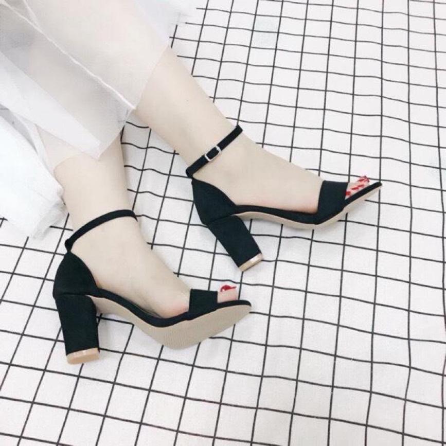 Giày cao gót nữ 7 phân quai ngang hot trend 2020 ( hàng có sẵn ) giá rẻ