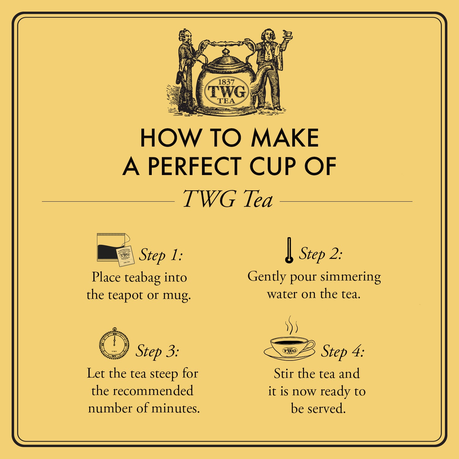 TWG Tea - Smoky Earl Grey (2.5g x 15 teabags) | BlackTea