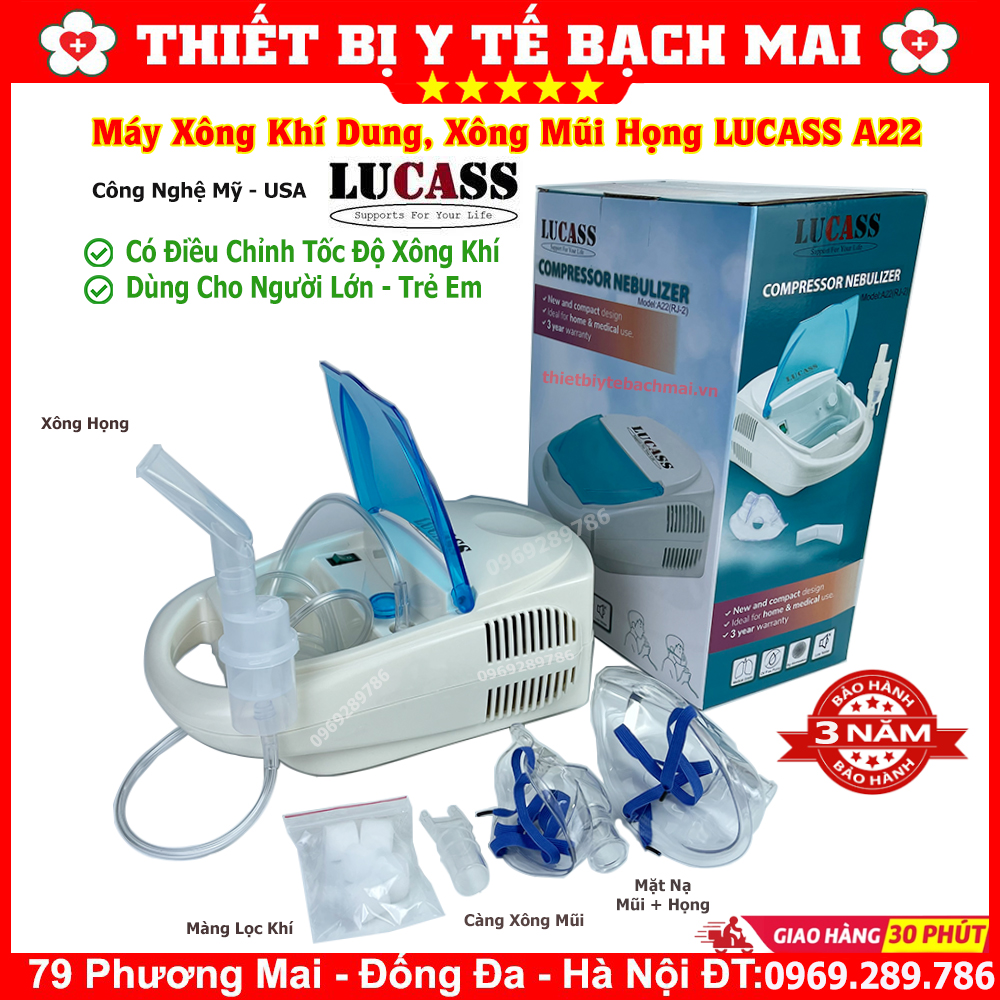 Máy Xông Khí Dung Lucass LC8001