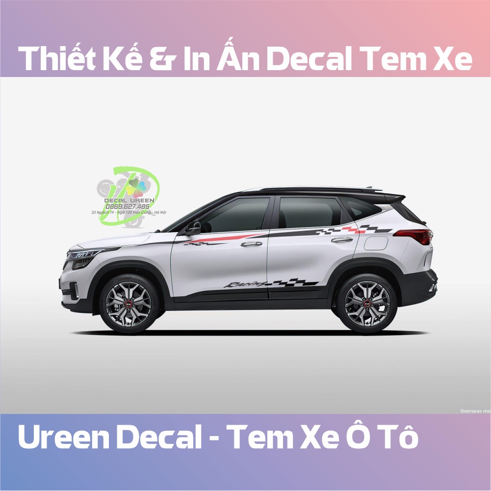 Decal Tem Xe SELTOS Mẫu 005