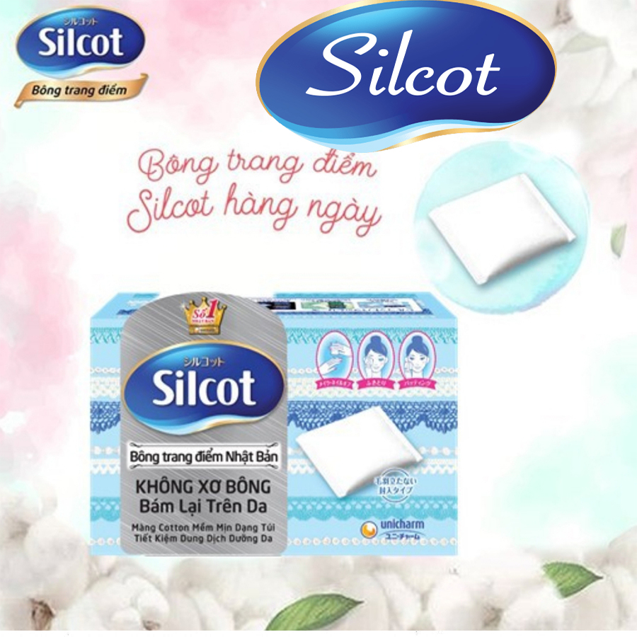 Bông Tẩy Trang Silcot Cơ Bản 82 Miếng/Hộp