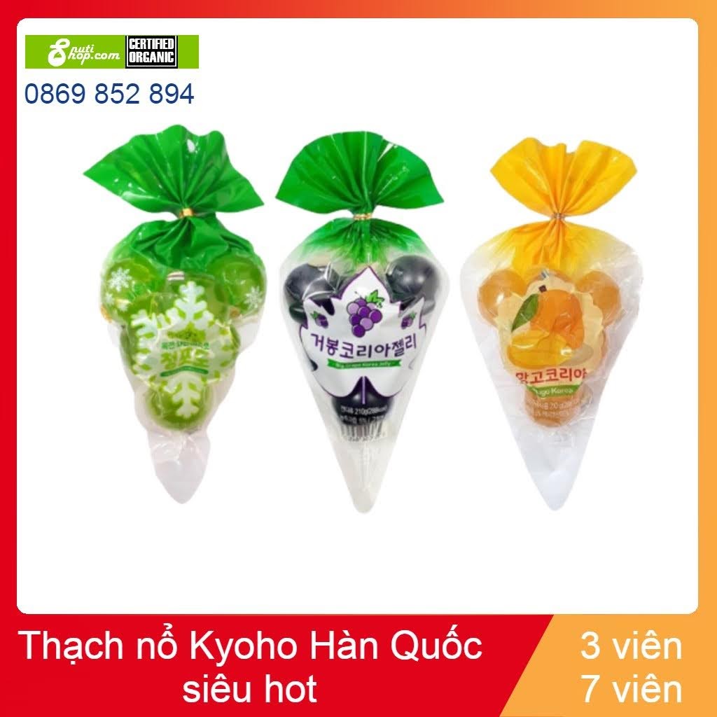 Tổng hợp thạch nổ Hàn Quốc (Xoài 7 viên)