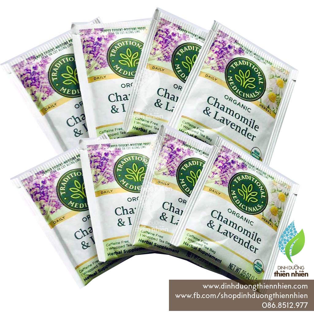 Trà Hữu Cơ Hoa Oải Hương & Hoa Cúc Traditional Organic Chamomile & Lavender