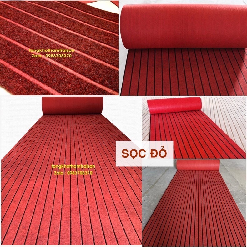 Thảm Nỉ Trải Sàn Nhà HOMIES, Trải Sự Kiện Văn Phòng Loại Dày Chống Cháy - Đế Chống Trơn Trượt ( 1 mét vuông 2mx0,5m )