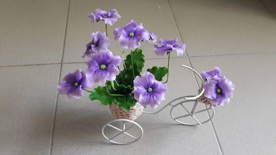 [HCM]Hoa Fanse đất sét cỡ trung - Hoa đất sét thủ công