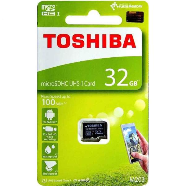 Thẻ Nhớ 32G MicroSD Toshiba M203 - Bảo Hành 24 Tháng _ Ảnh Thật