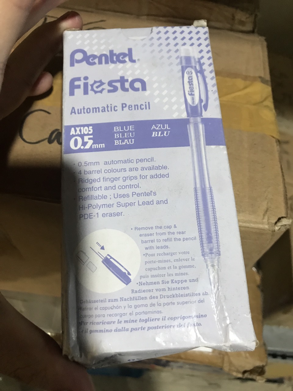 [HCM] Bút chì bấm Pentel fiesta 0.5 AX105 Hộp 12 cây