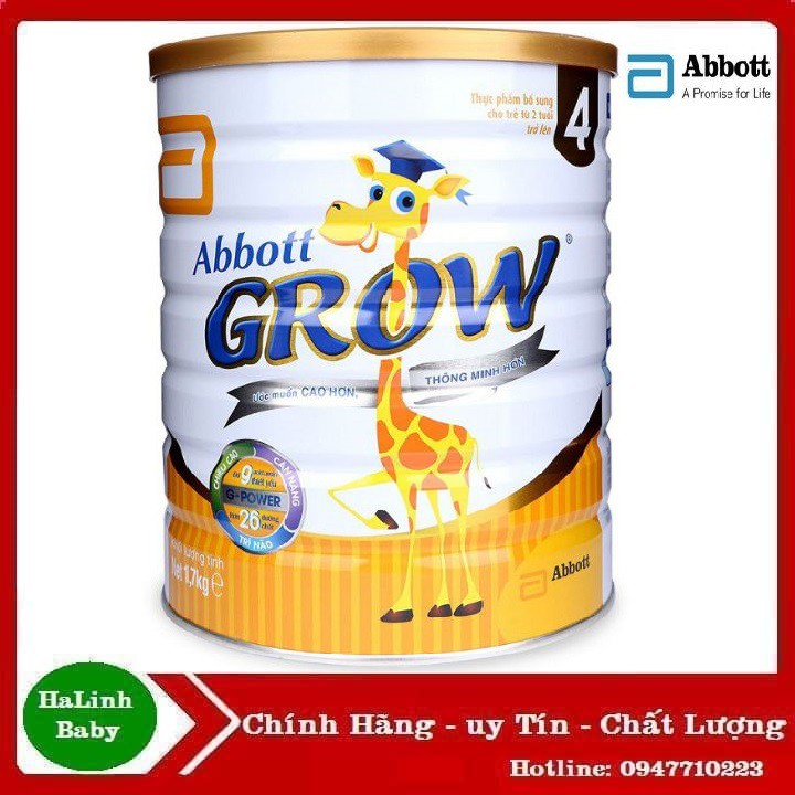 Sữa Abbott Grow 4 1.7kg [Date 2027]