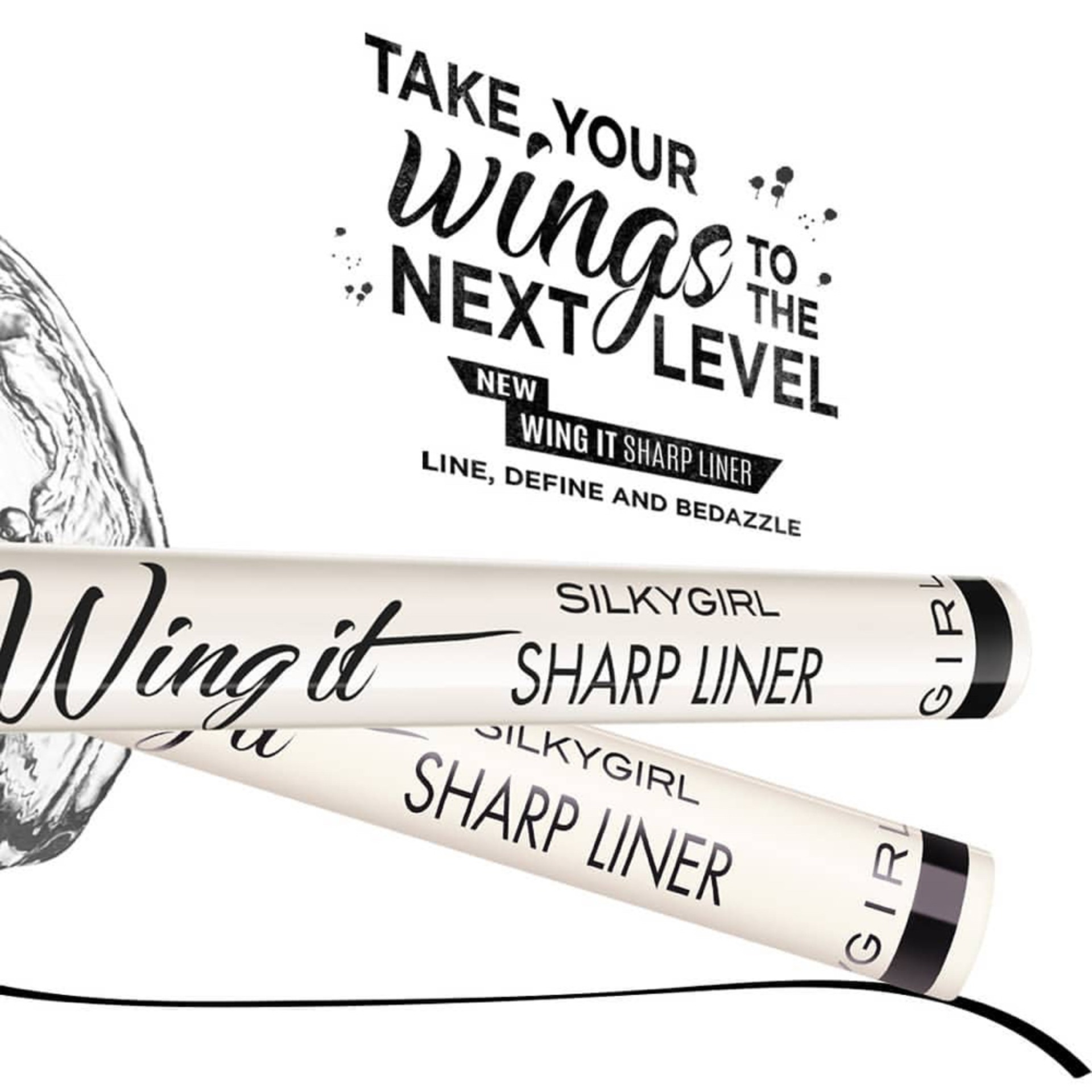 Kẻ Mắt Nước Silkygirl Wing It Sharp Liner 0.5g .#Super Black