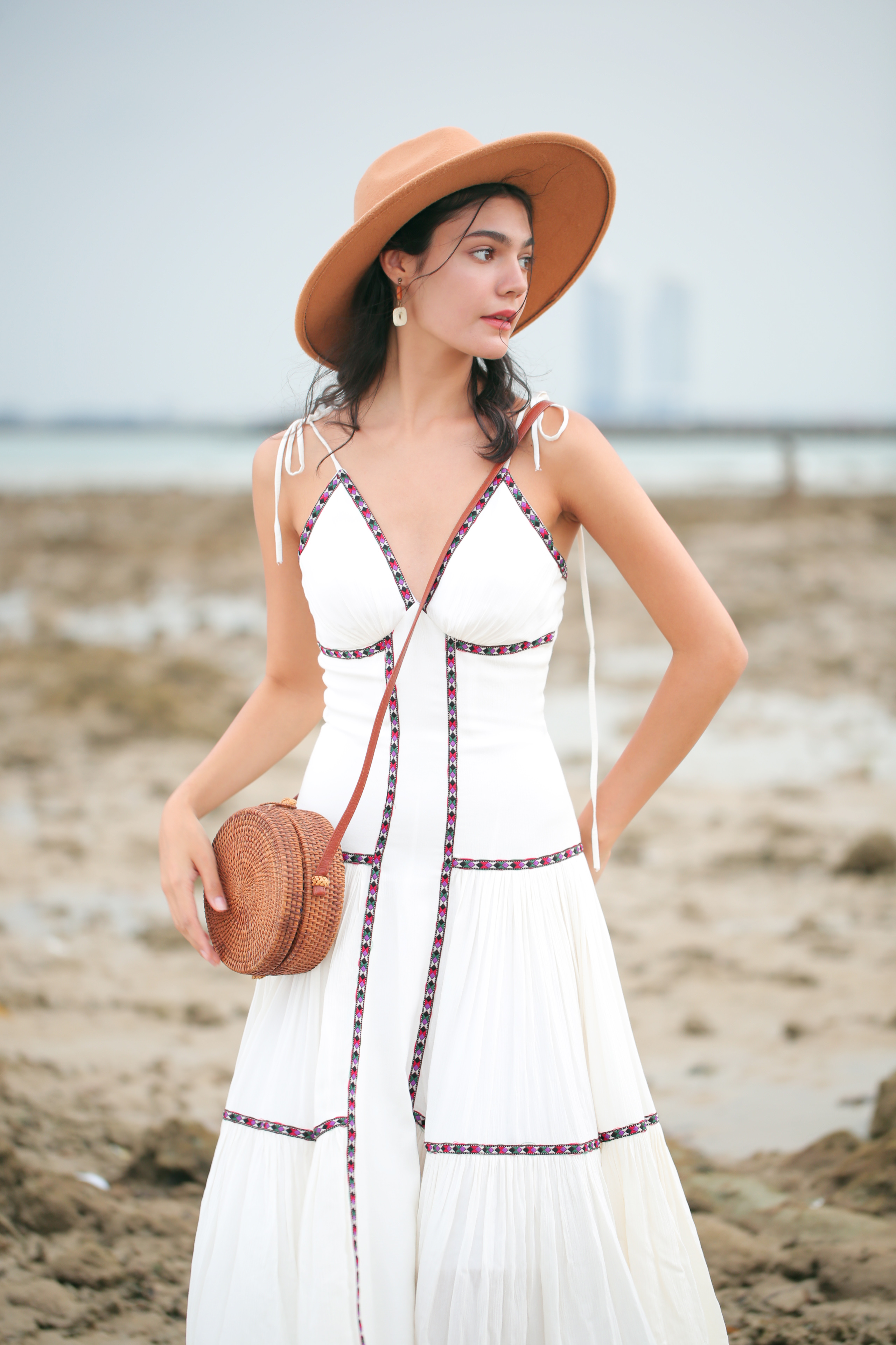 SÒ VINTAGE - CAROLINA Đầm xô phối thổ cẩm