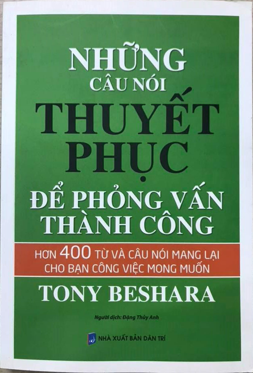 Sách - những câu nói thuyết phục để phỏng vấn thành công - newshop