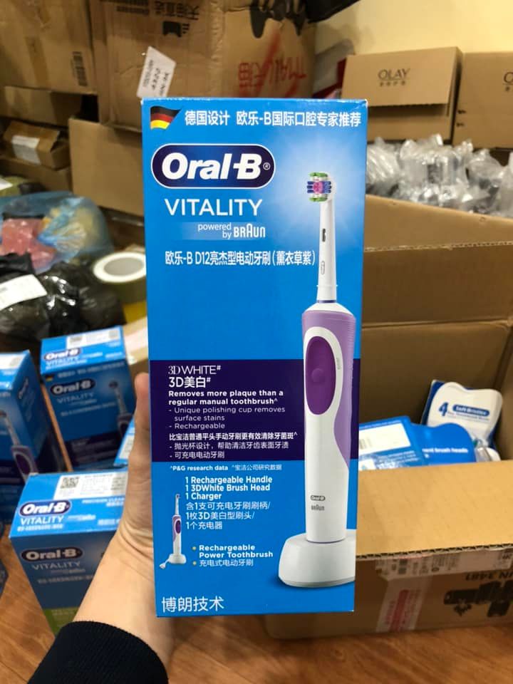 BÀN CHẢI ĐIỆN ORAL B D12 VITALITY SET 5 ĐẦU