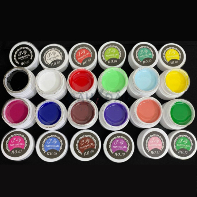 Set gel vẽ móng 12 màu cực chuẩn đẹp