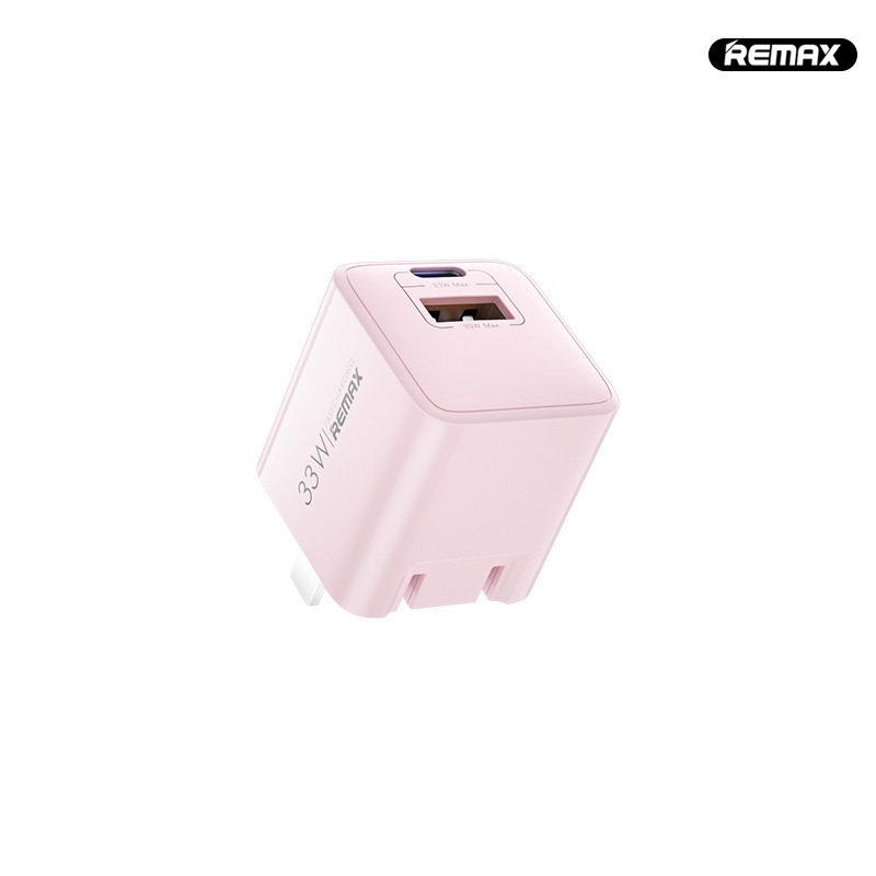 Cốc sạc nhanh 2 cổng remax rp-u25 usb qc3.0 30w và typec pd 33w, chân gập tiện dụng - nhất tín computer