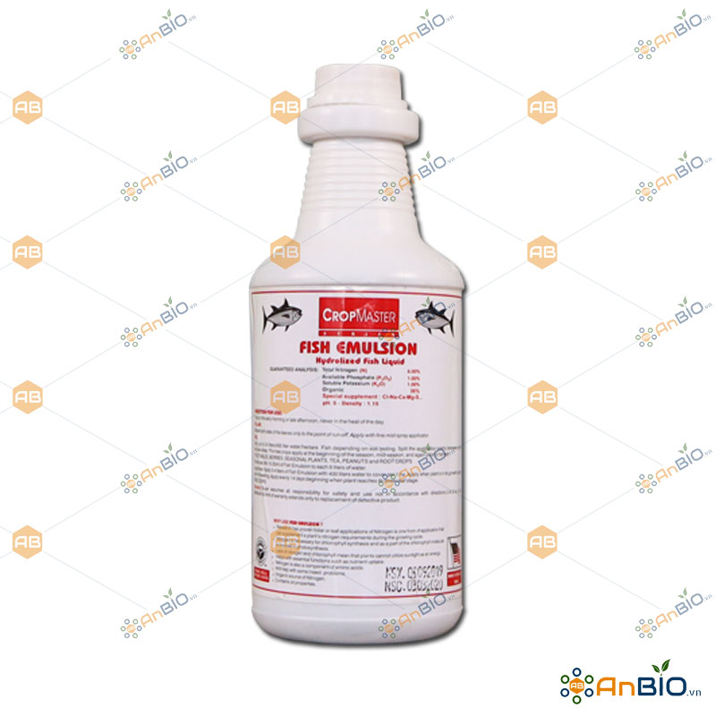 Phân cá hữu cơ phú hảo fish emulsion chai 500ml khỏe cây xanh lá - a5.1039