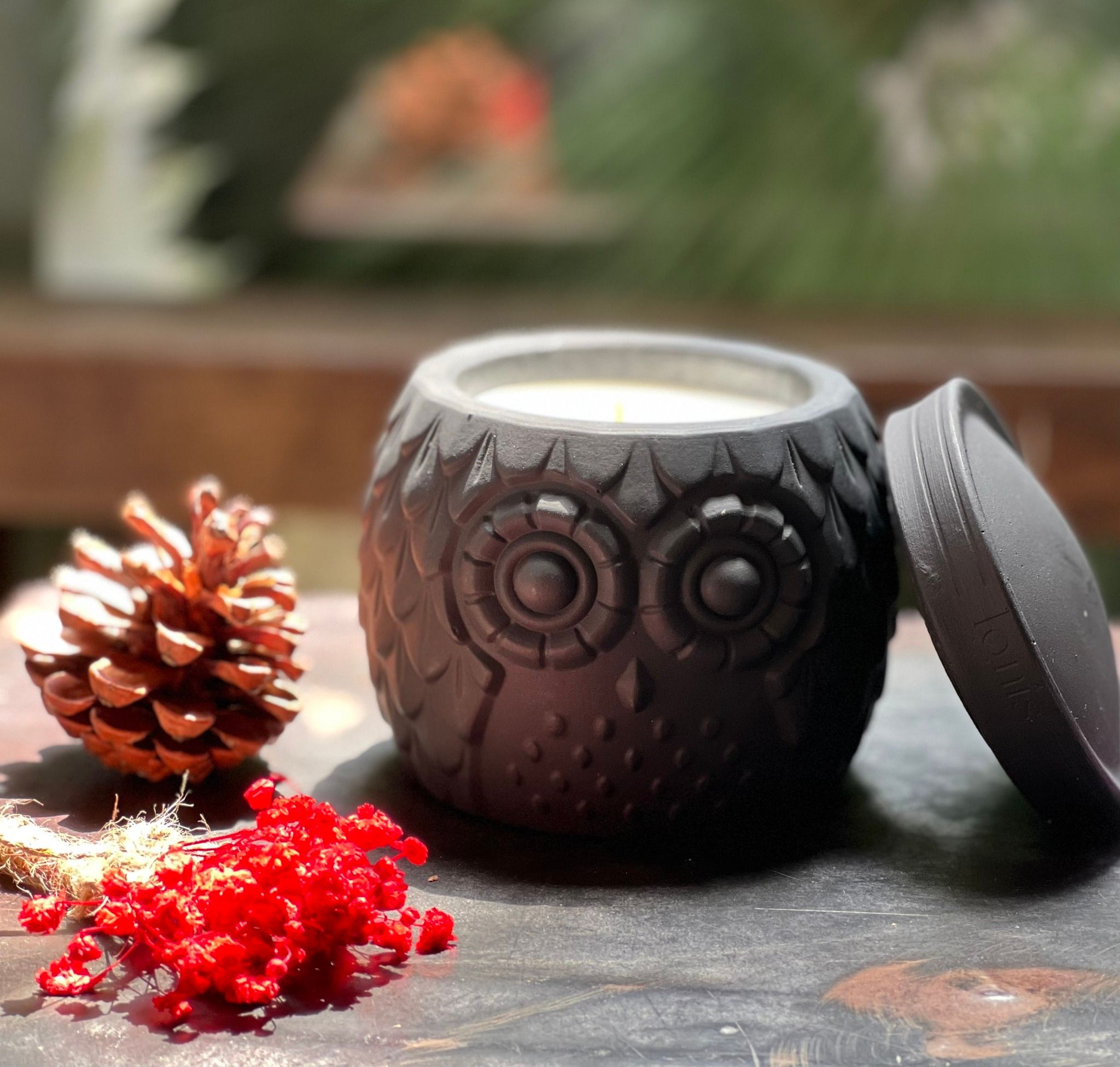 Nến Thơm Tinh Dầu Handmade IGNIS Bamboo & Green Tea (Bột Tre, Trà Xanh)
