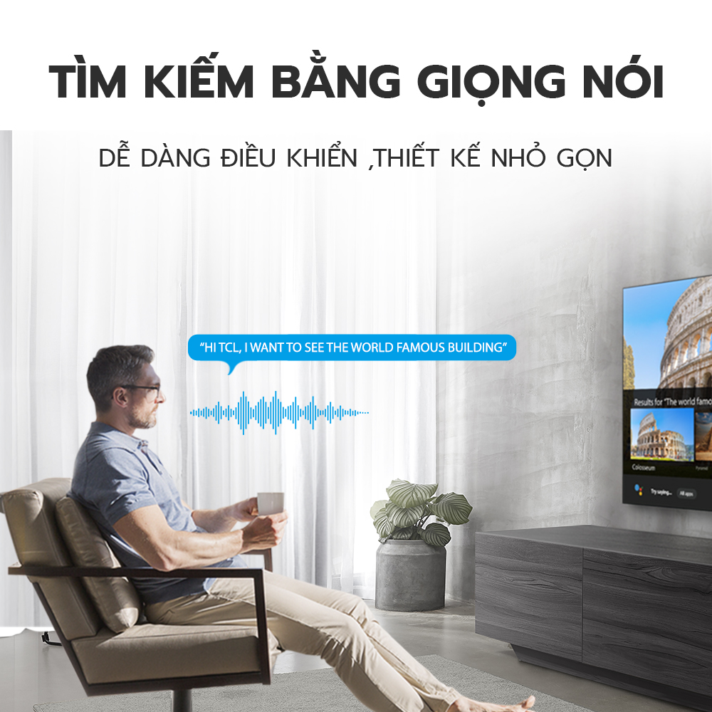 Android TV TCL 40 inch Full HD Wifi - 40L61 - HDR Dolby Chromecast T-cast AI+IN Màn hình tràn viền - Tivi giá rẻ - Bảo hành 2 năm