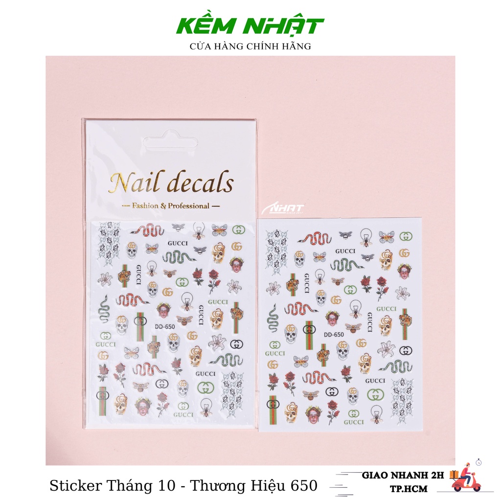 Sticker dán móng cập nhật tháng 10