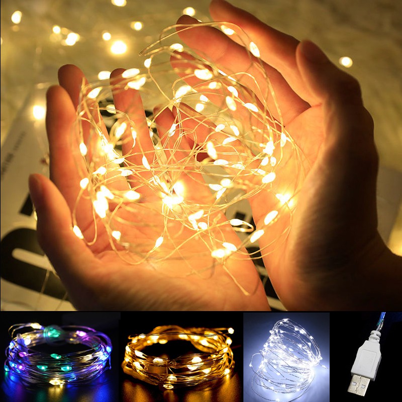 Đèn led đom đóm fairylight có sẵn pin SP301