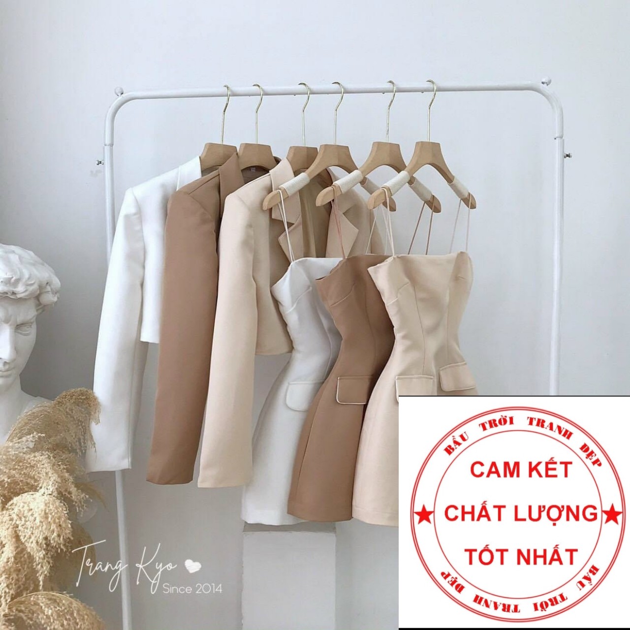 SET ĐẦM KÈM ÁO KHOÁC VEST, PHỤNG HOÀNG