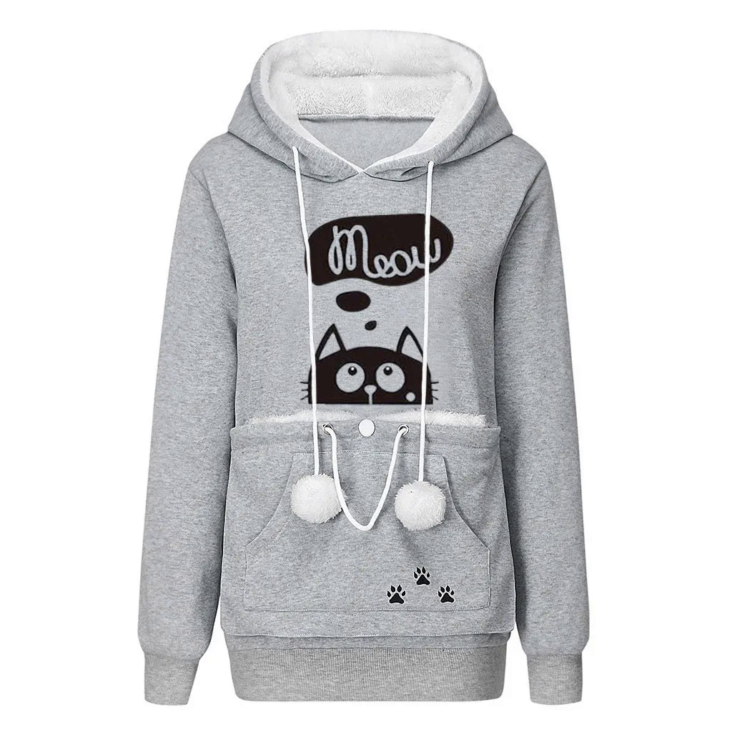 Unisex lớn kangaroo tàu sân bay áo dài tay áo con chó mèo chủ tàu sân bay áo cho nhỏ những người yêu thú cưng thả vận chuyển