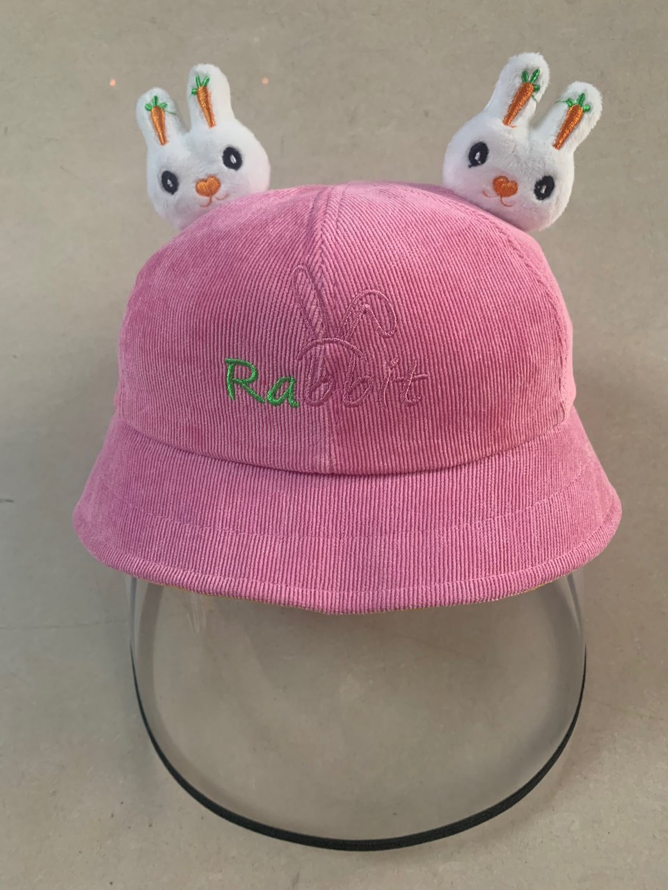 MŨ TAI BÈO CHỐNG DỊCH CHO BÉ TRAI BÉ GÁI 1-3 TUỔI, NÓN TAI BÈO CHỐNG DỊCH KÈM KÍNH BẢO HỘ THÁO RỜI