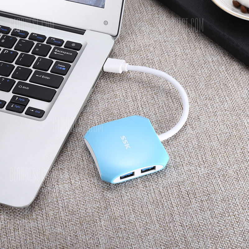 Hub chia cổng USB 3.0 SSK SHU300 từ 1 ra 4 cổng (Màu Random) - Nhất Tín Computer