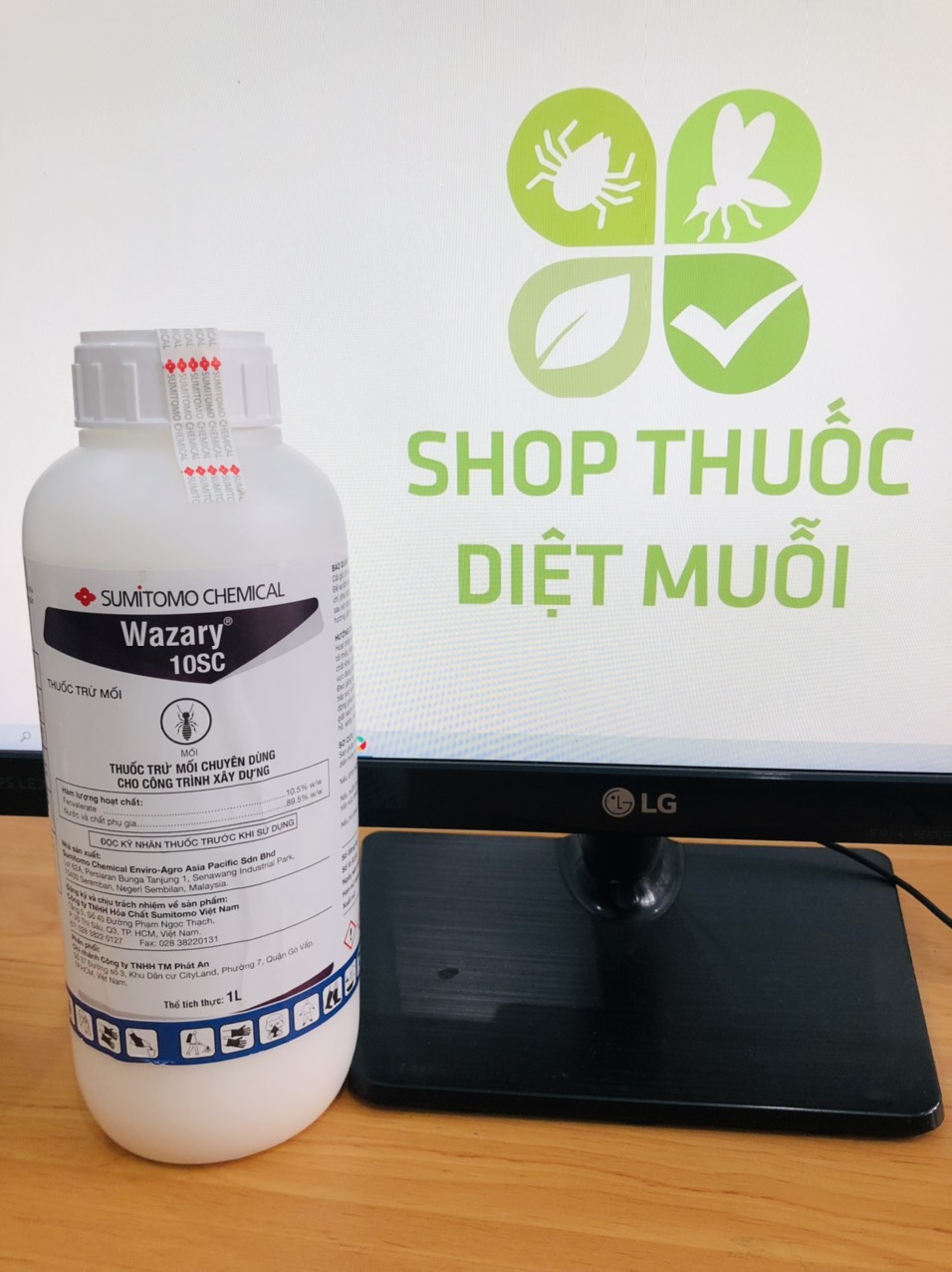 THUỐC TRỪ MỐI TẬN GỐC WAZARY 10SC - ( chai 1 lít )