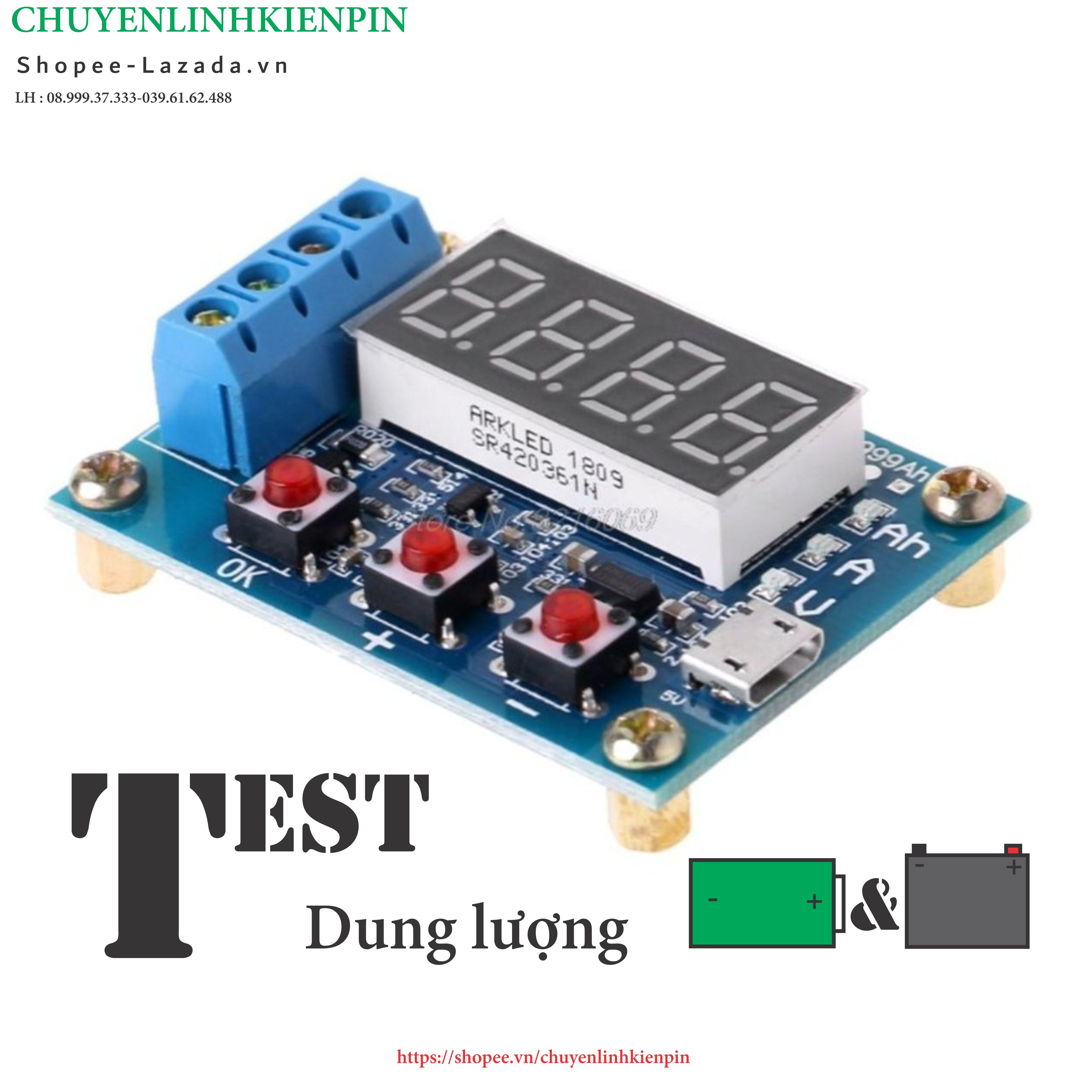 Mạch test dung lượng Pin và Acquy  ( BL64 117 )