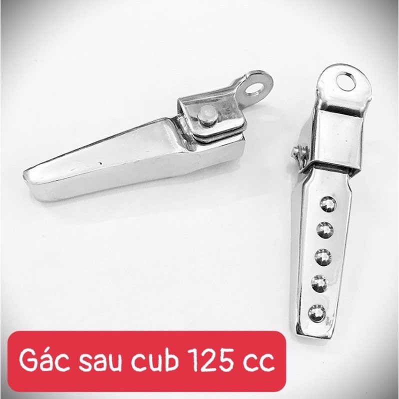 GÁC CHÂN SAU INOX CUB 125