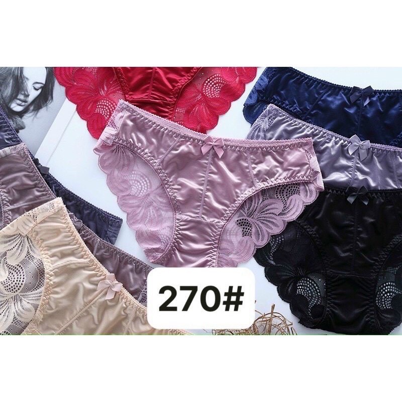 Combo 10 quần lót ren phi lụa MS270 - Quần lót nữ ren quyến rũ