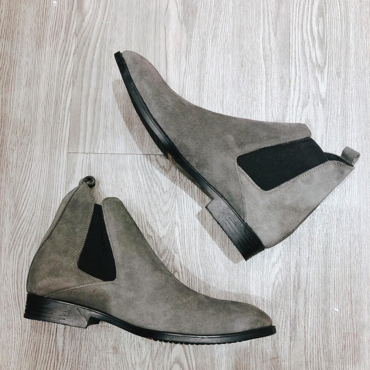 Boot nam chelsea boot nỉ  thời trang trẻ trung