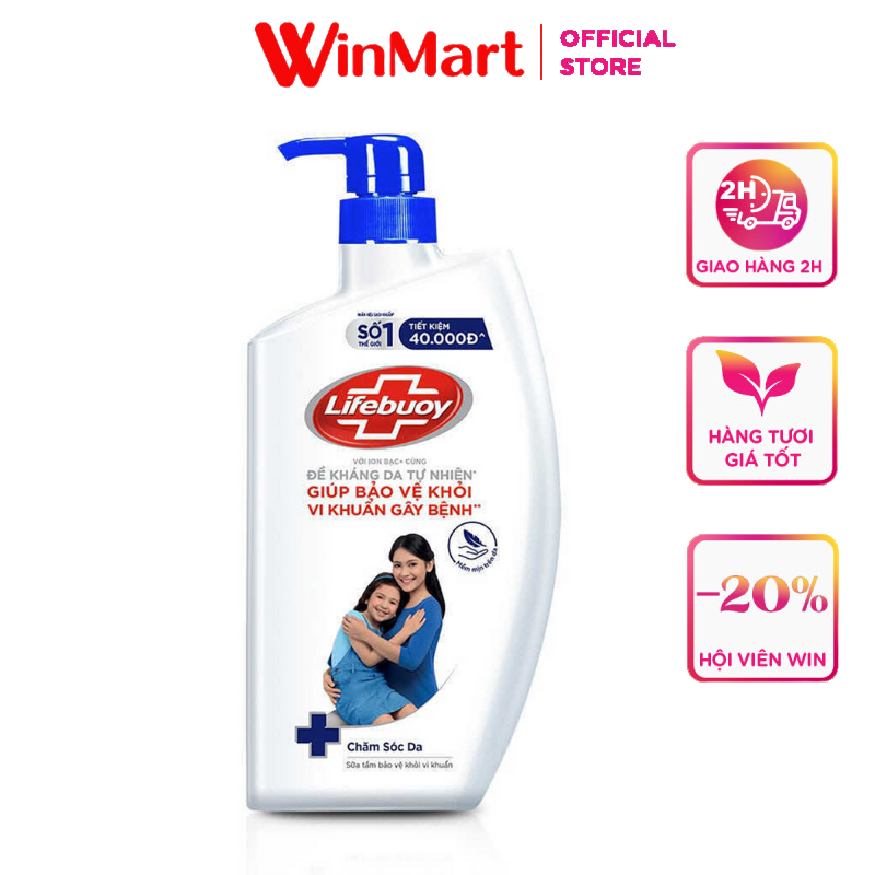 - Sữa tắm Lifebuoy chăm sóc da chai 850ml