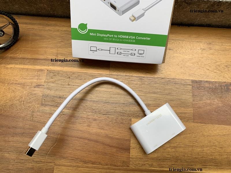 UGREEN 10439 - MINI DISPLAYPORT TO HDMI VÀ VGA - Cao cấp