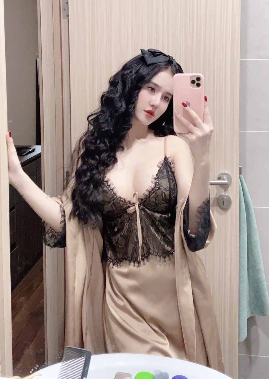Đầm ngủ sexy lụa tơ tằm cao cấp - mát mẻ