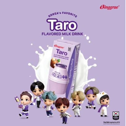 Sữa Hàn Quốc Binggrae vị Taro hộp 200ml