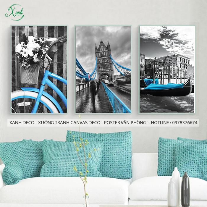 Tranh canvas VINTAGE THÀNH PHỐ HIỆN ĐẠI SANG TRỌNG