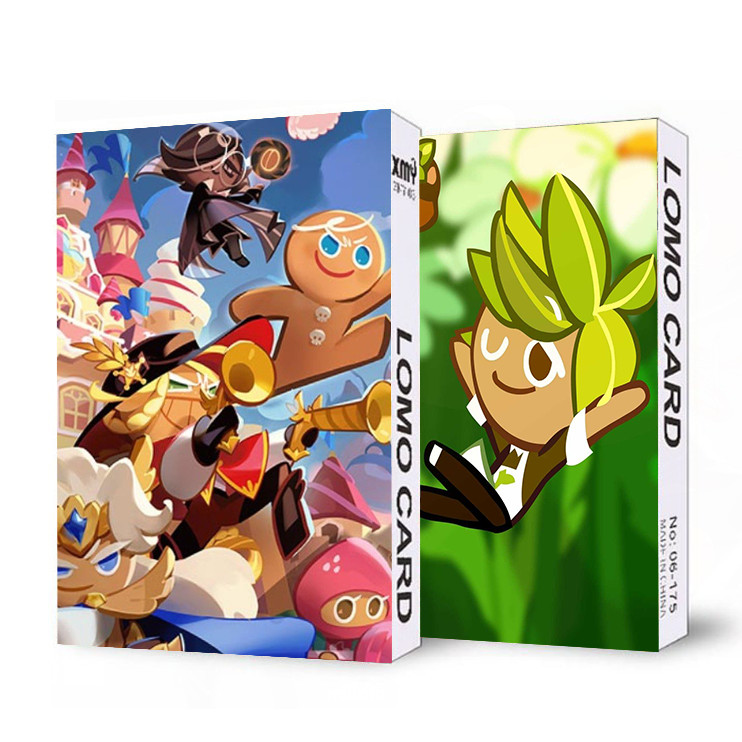 Hộp ảnh lomo in hình cookie run game anime chibi 30 tấm