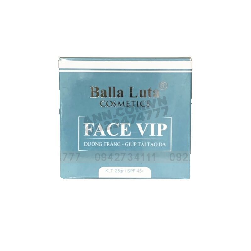 Kem face vip balla luta nhỏ hộp xanh 25g
