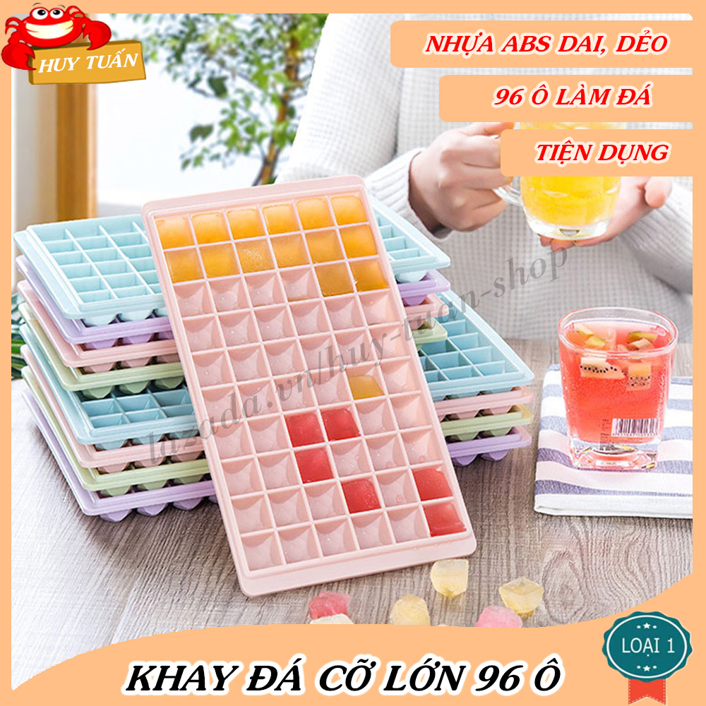 Khay làm đá cỡ lớn 96 ô Huy Tuấn