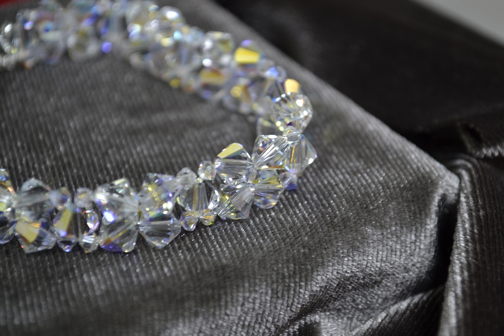 [Freeshipmax] Vòng tay pha lê Swarovski thoi 6li