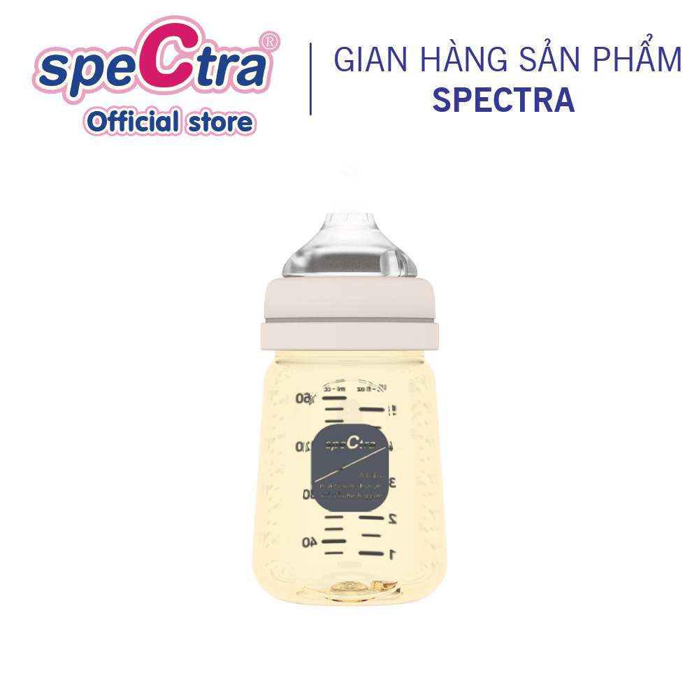 Ppsu Spectra Wide Neck Milk Bottle - 160ml, Dual Air Holes to Prevent Colic, Genuine Product (Size S)