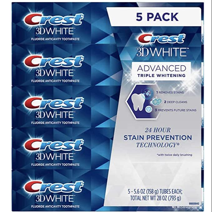 [HCM]Kem Đánh Răng Crest 3D White Advanced 158g