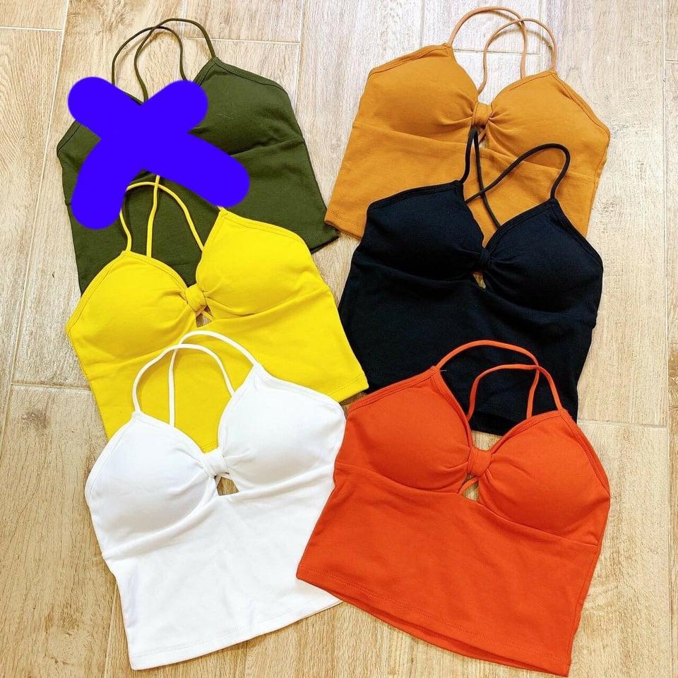 Áo kiểu dây đan có mút ngực sexy TTKX0267