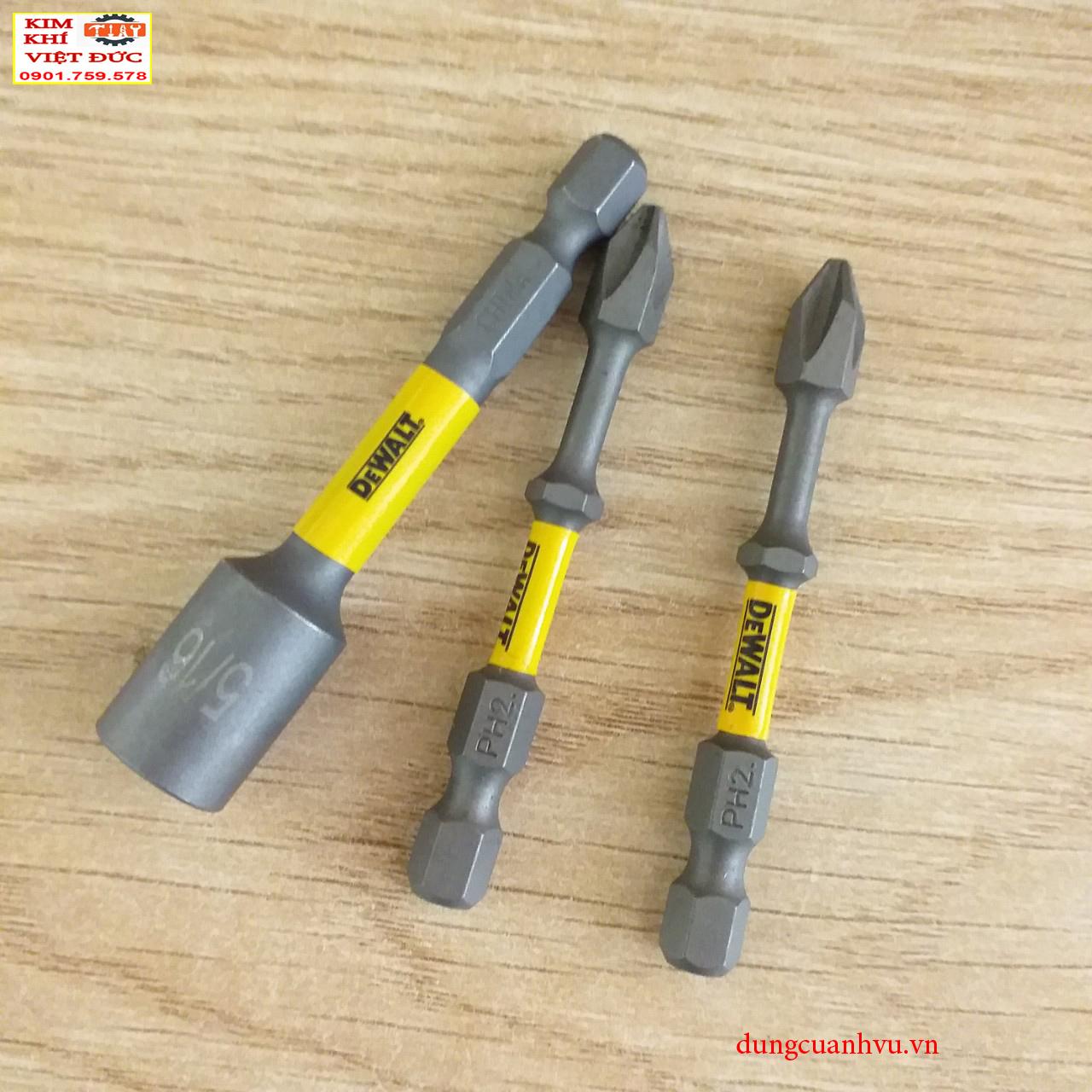 Combo tuýp bắn tôn và mũi bắn vít DeWalt