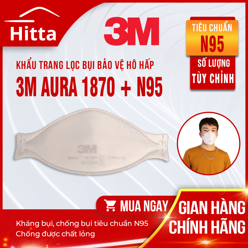 Khẩu trang y tế 3M Aura 1870+ N95