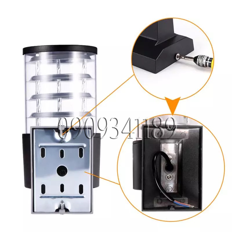 [HCM]ĐÈN VÁCH TƯỜNG NGOÀI TRỜI(Shop tặng kèm bóng LED)