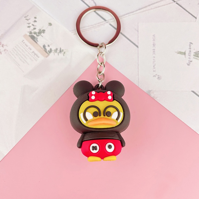 Móc khóa vịt cute màu vàng