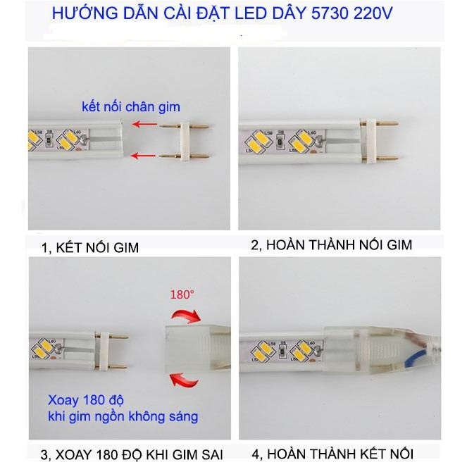 Dây Nguồn LED 2835 / 5730 220V