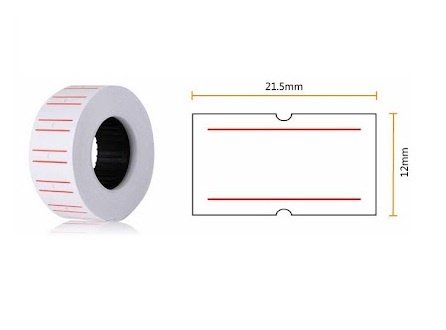 Cây 10 cuộn giấy bấm giá, giấy dán giá